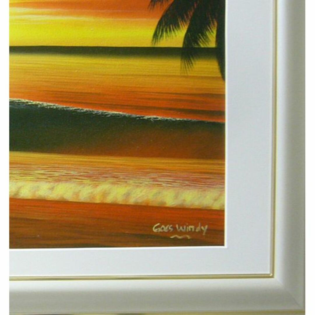 激安人気新品 絵画 油絵 波 風景画 マルチアル 絵画+タペストリー