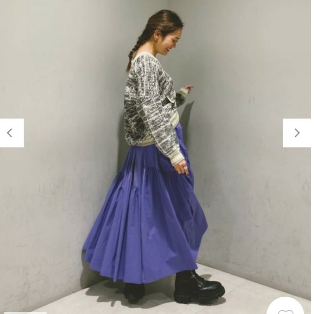 GRACE CONTINENTAL(グレースコンチネンタル)のきみきみ様専用💐グレースコンチネンタルロングギャザータフタスカート36 レディースのスカート(ロングスカート)の商品写真