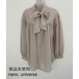 ナノユニバース(nano・universe)の未使用♦nano. universe 前後2way ボウタイブラウス(シャツ/ブラウス(長袖/七分))