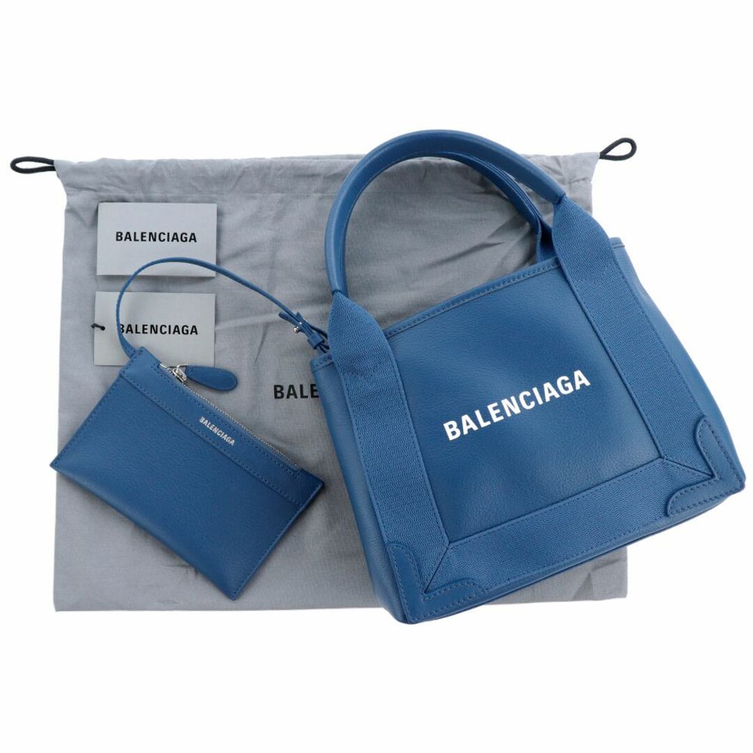 バレンシアガ　BALENCIAGA　カバス　トート　トートバッグ　バッグ　ブルー