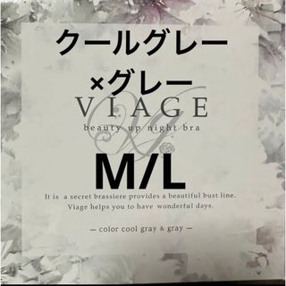 ヴィアージュ(VIAGE)のVIAGEナイトブラ クールグレー×グレーM/L(その他)