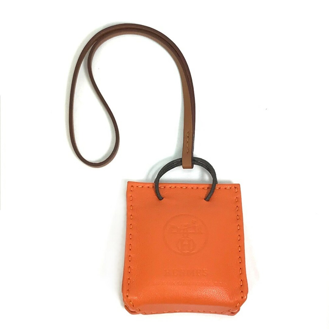 エルメス HERMES サックオランジュ ストラップ キーホルダー チャーム