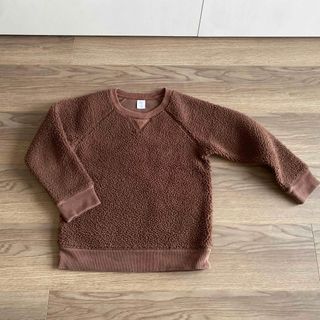 ベビーギャップ(babyGAP)のbaby GAP 5years ブラウン　ボア　トレーナー(Tシャツ/カットソー)