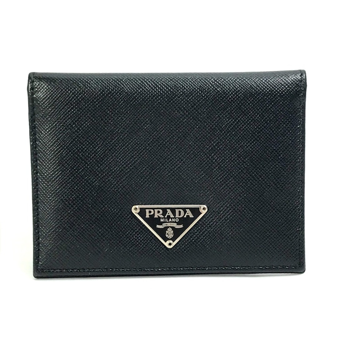 PRADAプラダ パスケース/カードケース ブラック - 名刺入れ/定期入れ