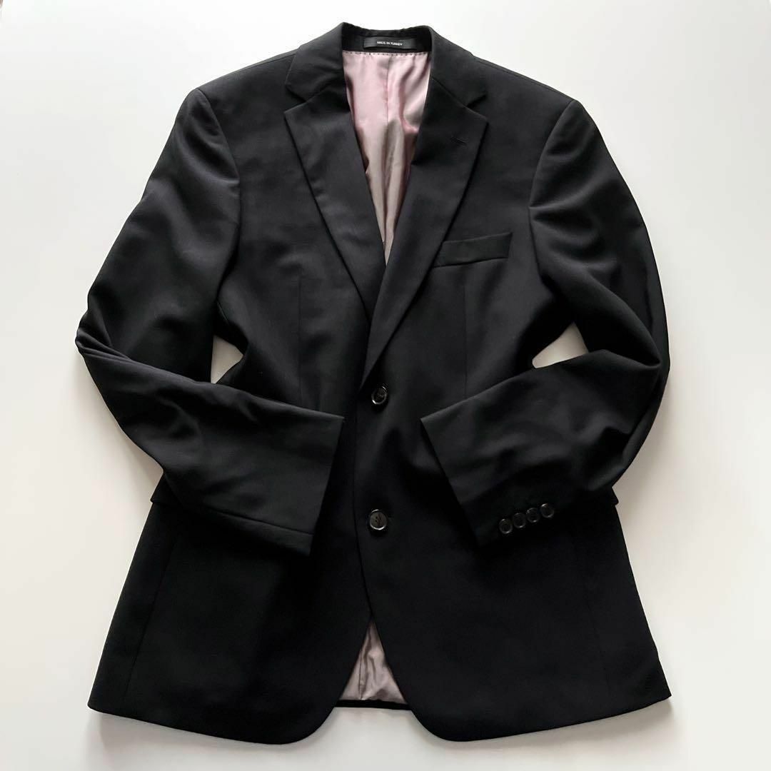 シャンパンピンクカラー】HUGO BOSS シングル スーツ セットアップ M