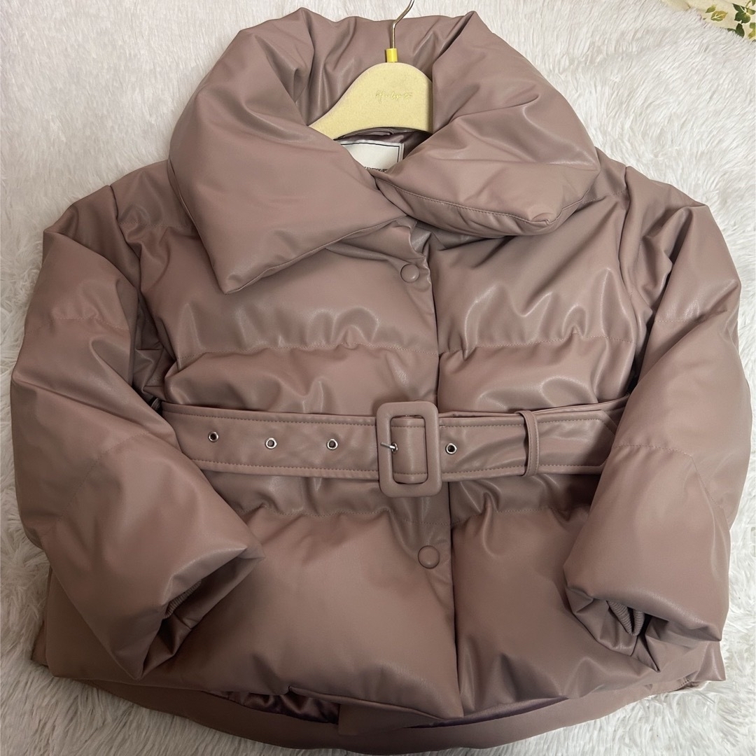 ハーリップトゥ　Vegan Leather Shell Down Jacket 2