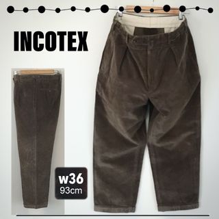 インコテックス SLACKS ショートパンツ ハーフ スリムフィット 青 29