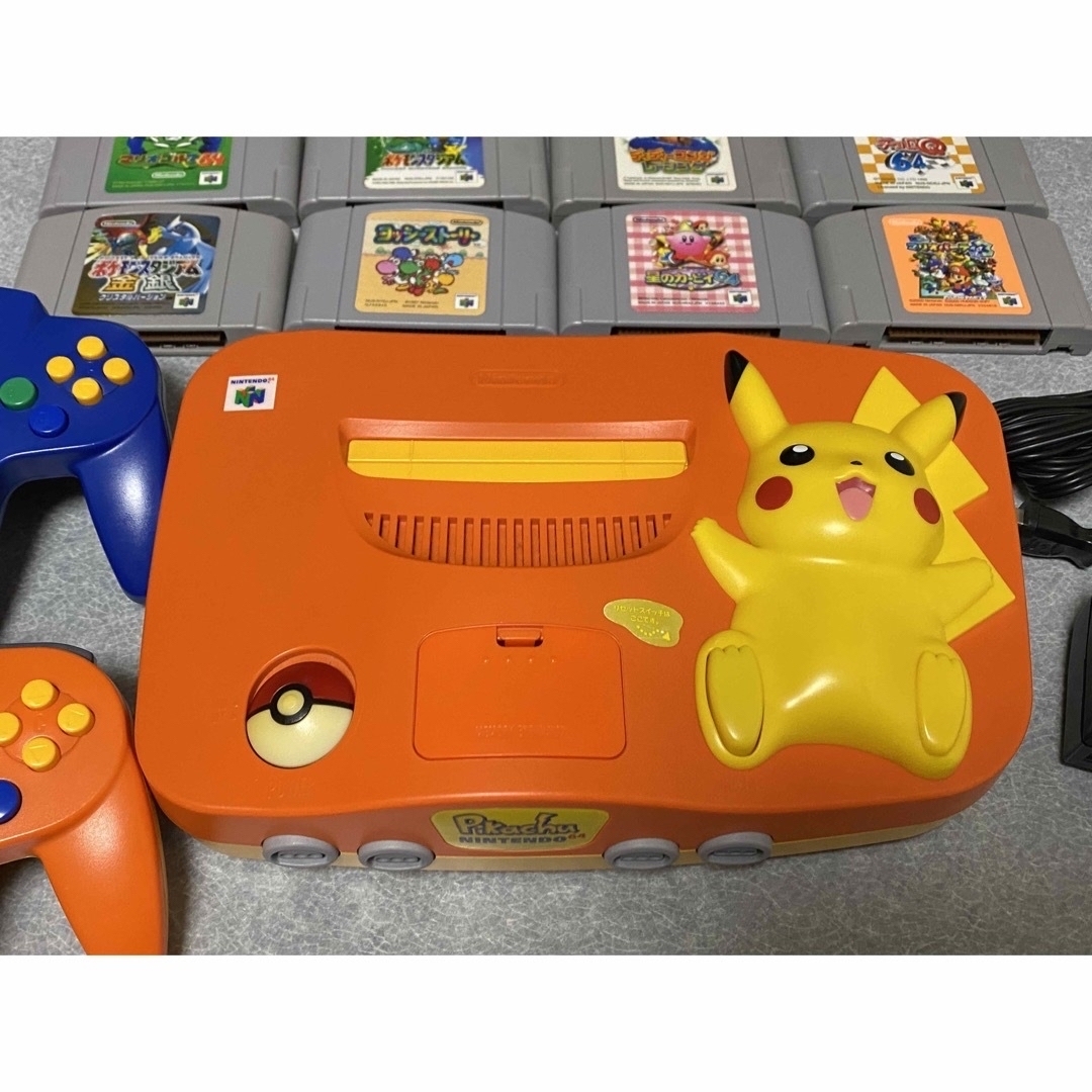 ニンテンドー64 本体 ピカチュウ オレンジ\u0026イエロー ポケモン
