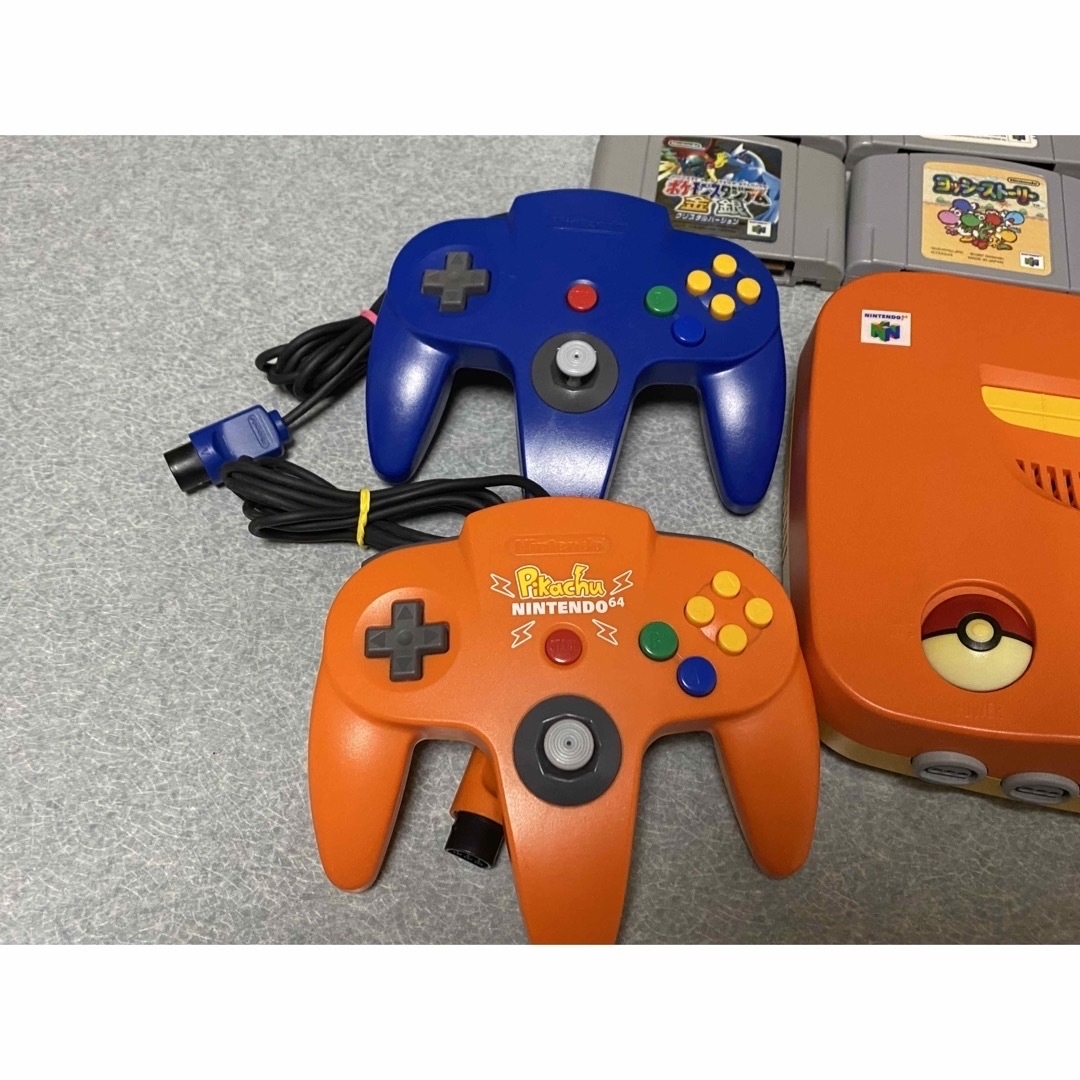 ニンテンドー64 ピカチュウ オレンジ&イエロー 本体 ポケモン