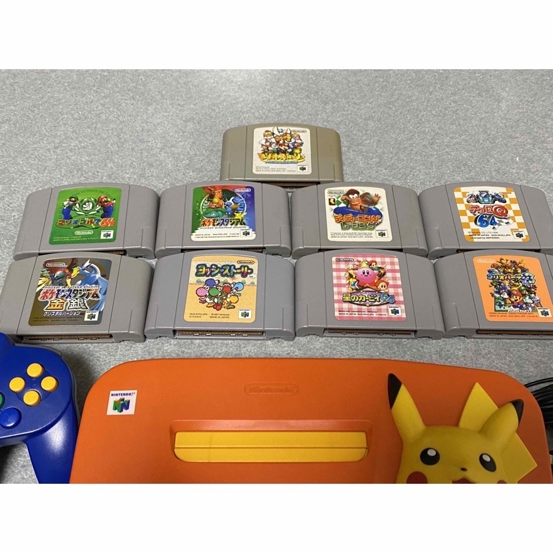 ニンテンドー64 ピカチュウ オレンジ&イエロー 本体 ポケモン