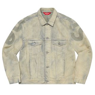 シュプリーム(Supreme)のSupreme Inset Logo Denim Trucker Jacket(Gジャン/デニムジャケット)