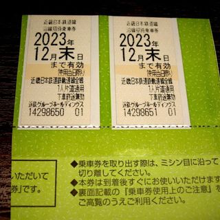 近鉄株主優待券2枚セット(その他)