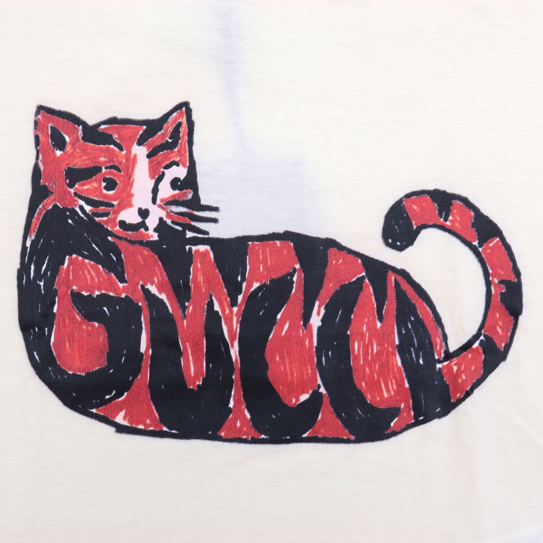 Gucci - 未使用 グッチ キャット ロゴプリント 半袖Tシャツ キッズ