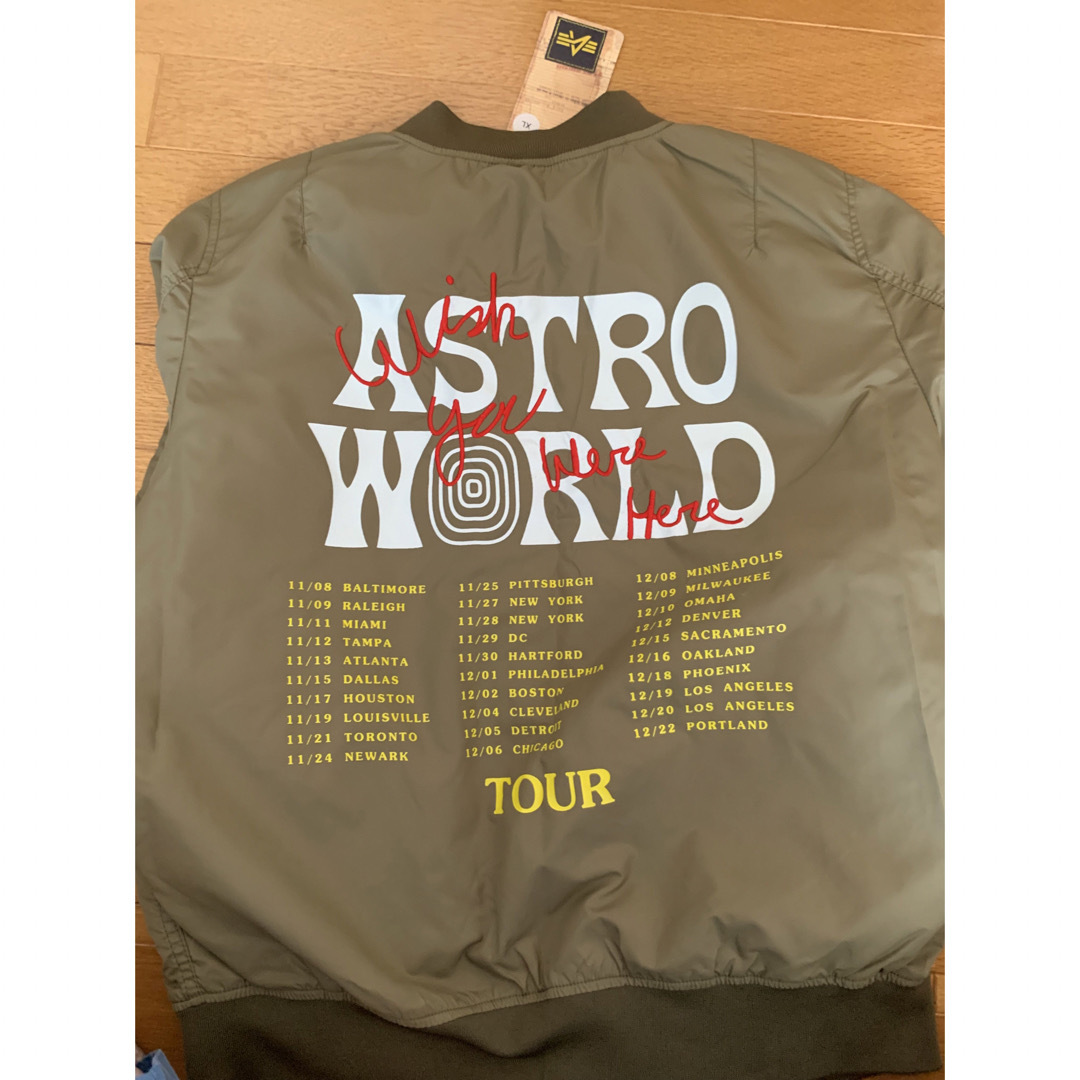 CACTUS(カクタス)のTravis Scott  Alpha Industries Jacket XL メンズのジャケット/アウター(フライトジャケット)の商品写真