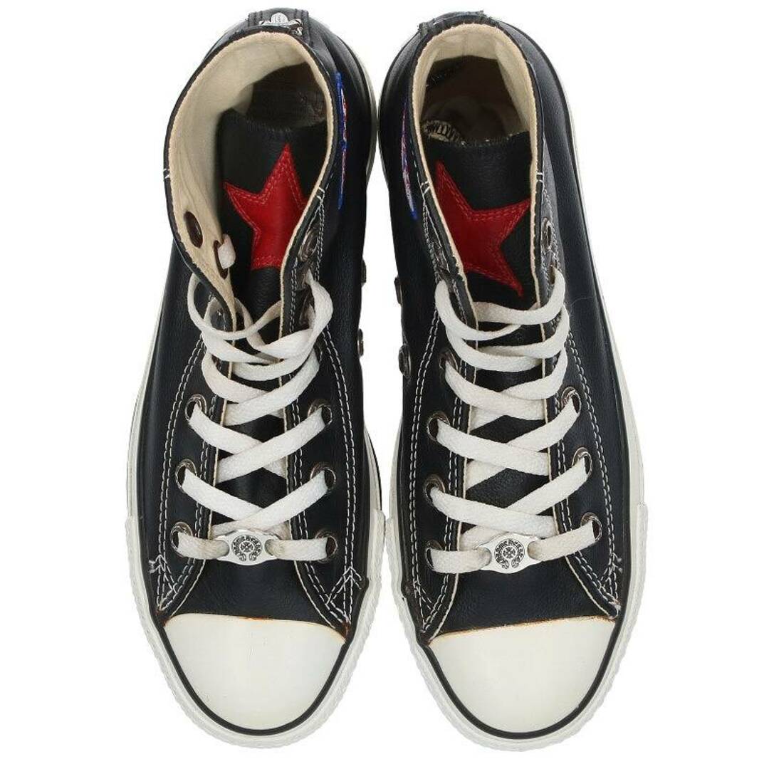 Chrome Hearts(クロムハーツ)のクロムハーツ ×コンバース CONVERSE  CH CONVERSE CANVAS シルバー装飾キャンバスハイカットスニーカー メンズ 24.5cm メンズの靴/シューズ(スニーカー)の商品写真