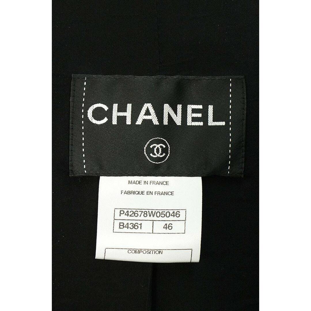 美品 シャネル 00T パイソン バックジップ レザーベスト レディース マルチ 38 シルク CHANEL