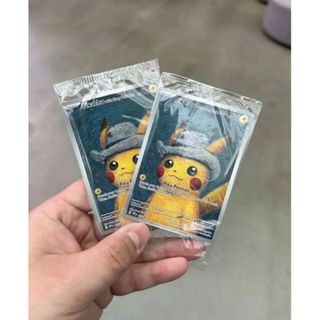 ポケモン   ゴッホピカチュウ 未開封 ２枚セットの通販  個人