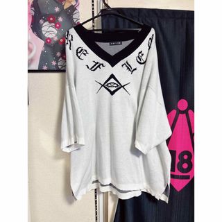 REFLEM - REFLEM×DimMoire ロゴ刺繍セーラー セットアップ 黒×黒の通販