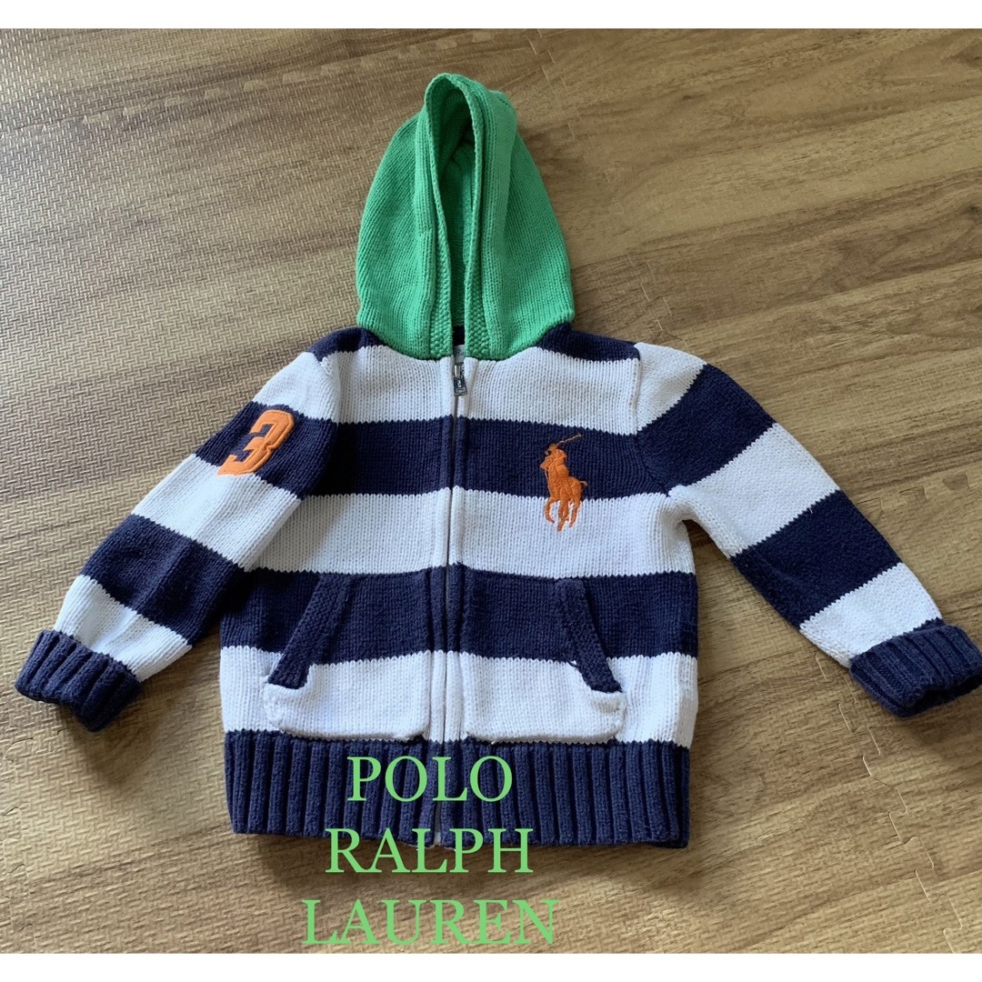 POLO RALPH LAUREN(ポロラルフローレン)の◆ポロPOLO RALPH LAUREN◆キッズ フーディーコットン パーカー◆ キッズ/ベビー/マタニティのベビー服(~85cm)(トレーナー)の商品写真