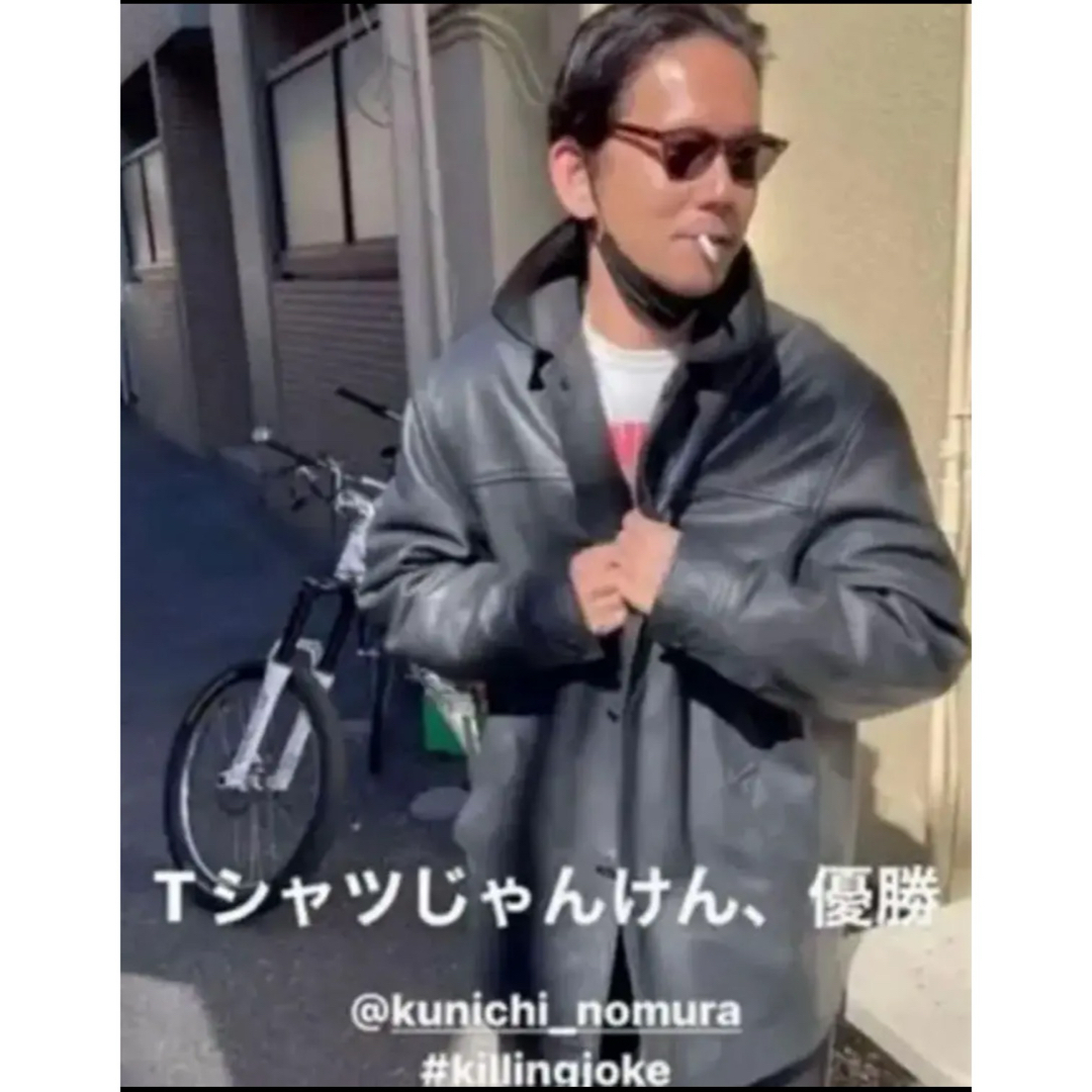 90s Old Gap Leather Car Coat 野村訓市着用sup - レザージャケット