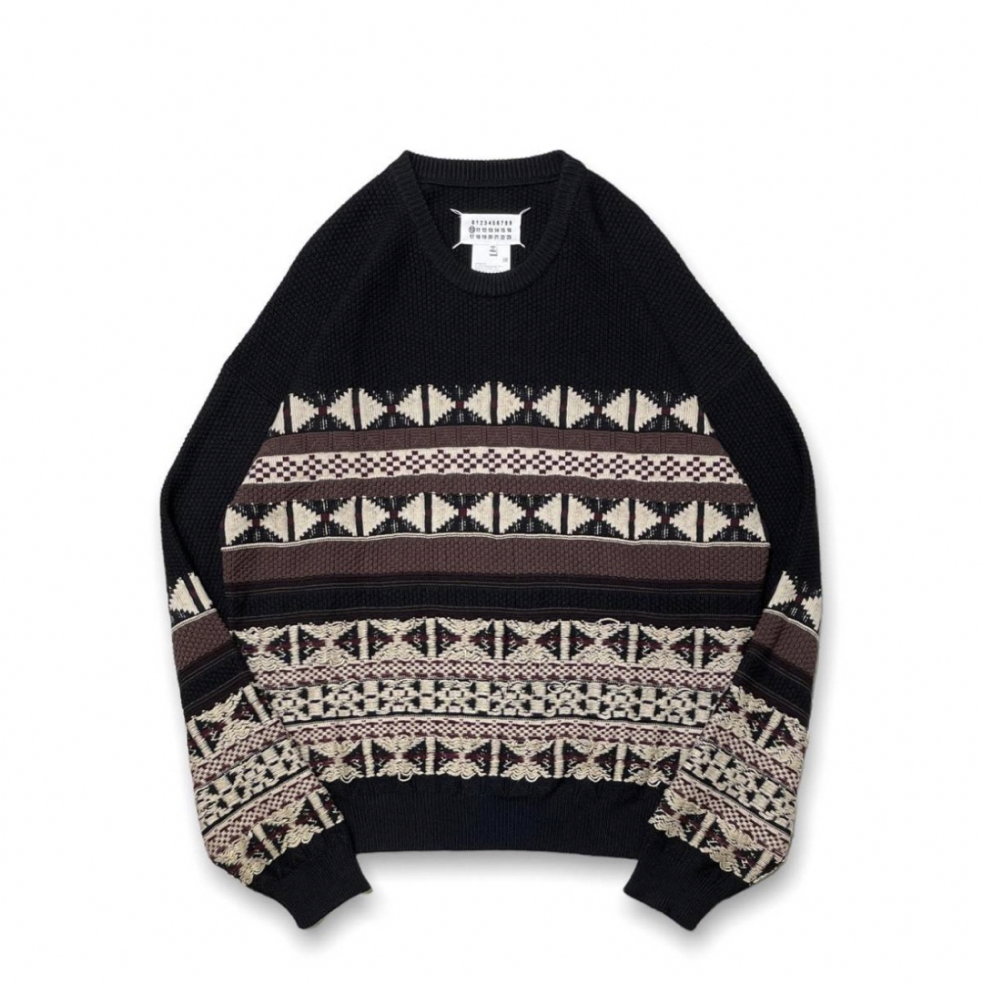 17aw Maison Margiela ⑩ オーバーサイズ ジャカードニット - ニット