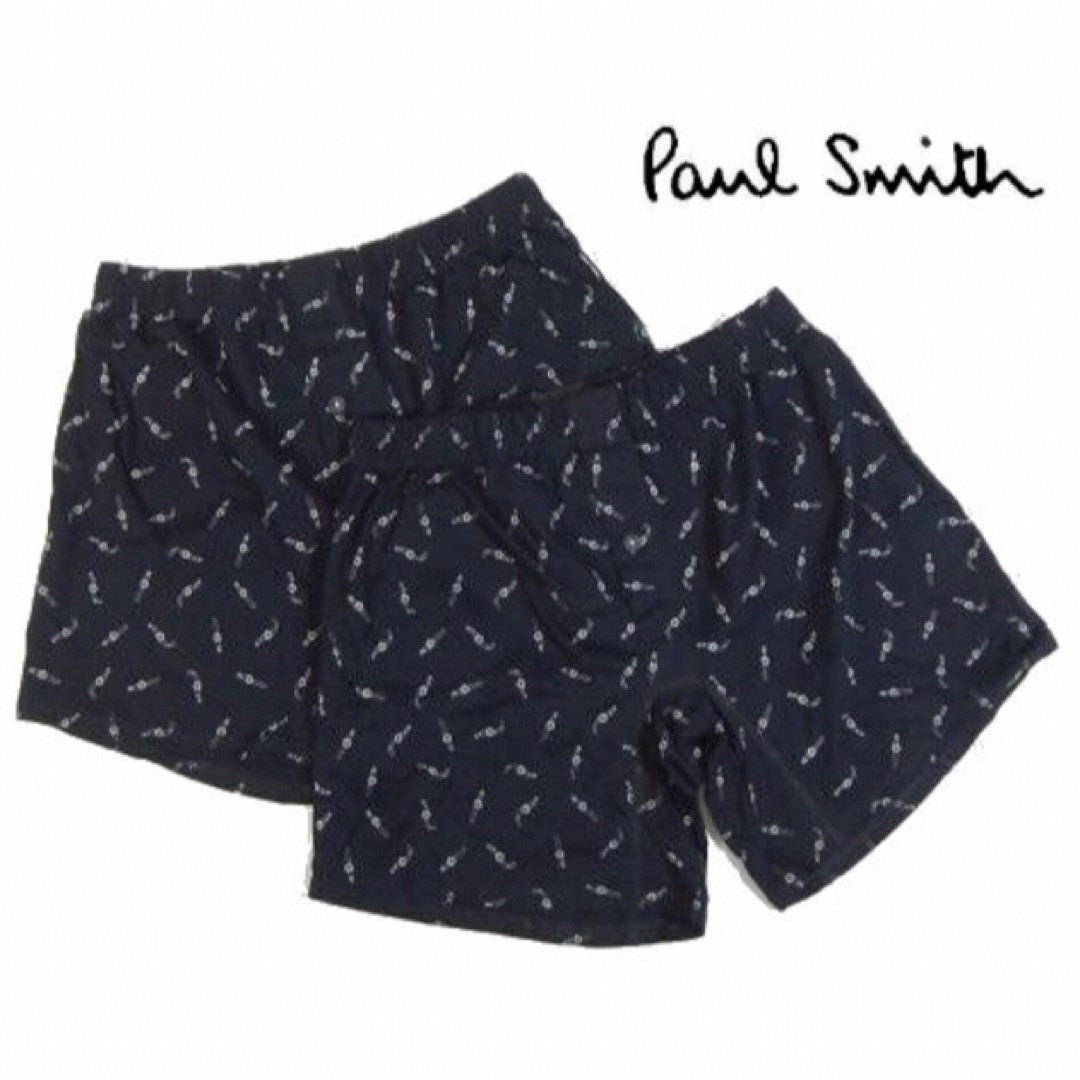 【ポールスミス/Paul Smith】メンズトランクス・M・濃い目ネイビー系×2