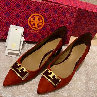 トリーバーチ(Tory Burch)のトリーバーチ パンプス ヒール 24.5cm 箱付き(ハイヒール/パンプス)