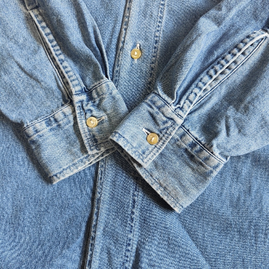 【HUGO BOSS】ヒューゴボス ロゴ刺繍 デザインデニムシャツ 4
