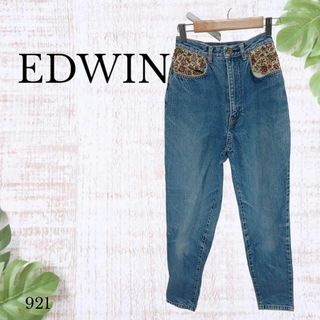 エドウィン(EDWIN)のエドウィン EDWIN レディース デニム ジーンズ 花柄 サイズ9(デニム/ジーンズ)