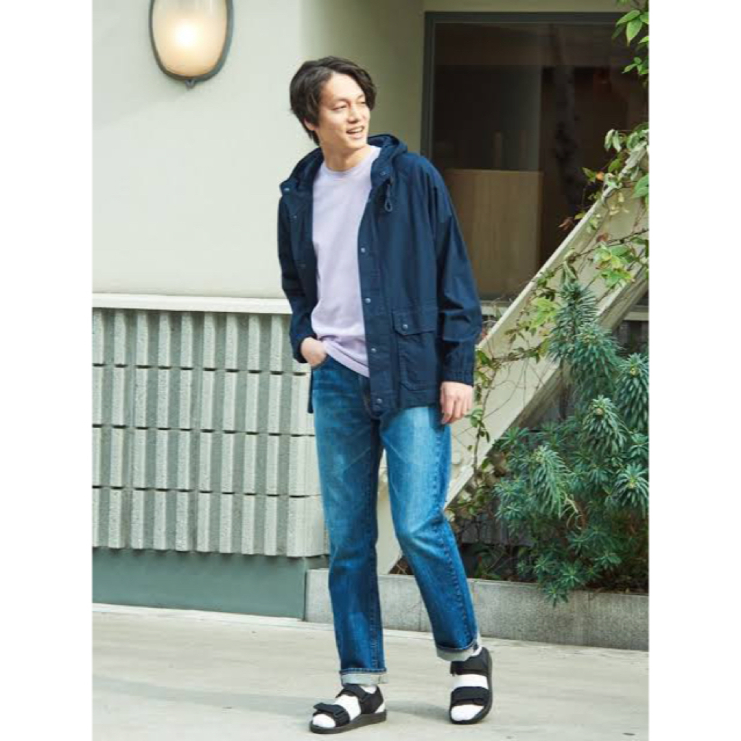 新品 ユニクロ コットンパーカ Mサイズ ネイビー