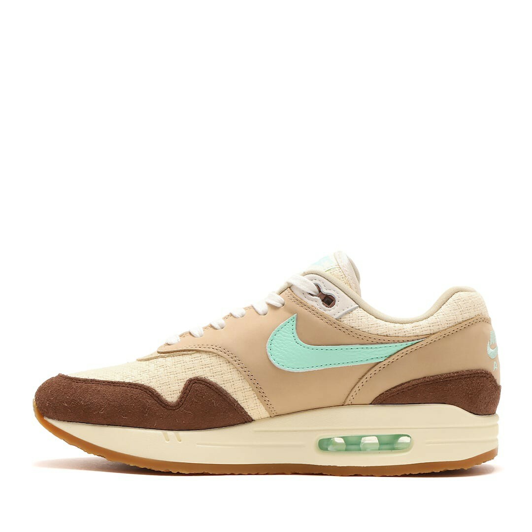 NIKE ナイキ AIR MAX 1 PRM CREPE HEMP (FD5088-200) 2022年 エアマックス 1 プレミアム クレープヘンプ ミディアムブラウン ミントフォーム サイズ：US9.5 27.5cm スニーカー【メンズ】