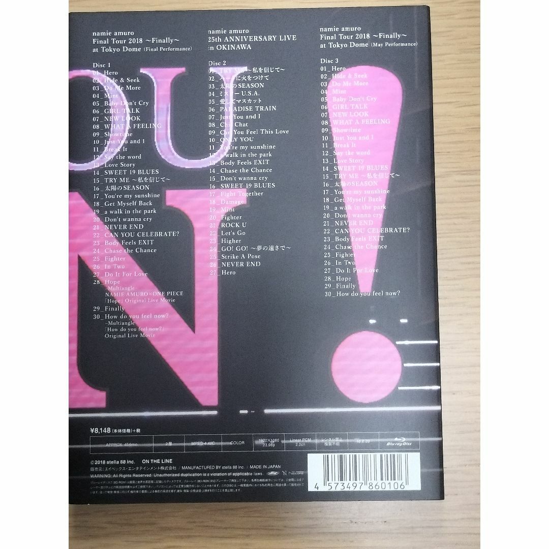 安室奈美恵　25th　ファイナルツアー2018　DVD