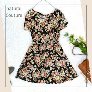 ナチュラルクチュール(natural couture)のnaturalCoutur／ナチュラルクチュール／Ｆ　バックリボン花柄チュニック(チュニック)