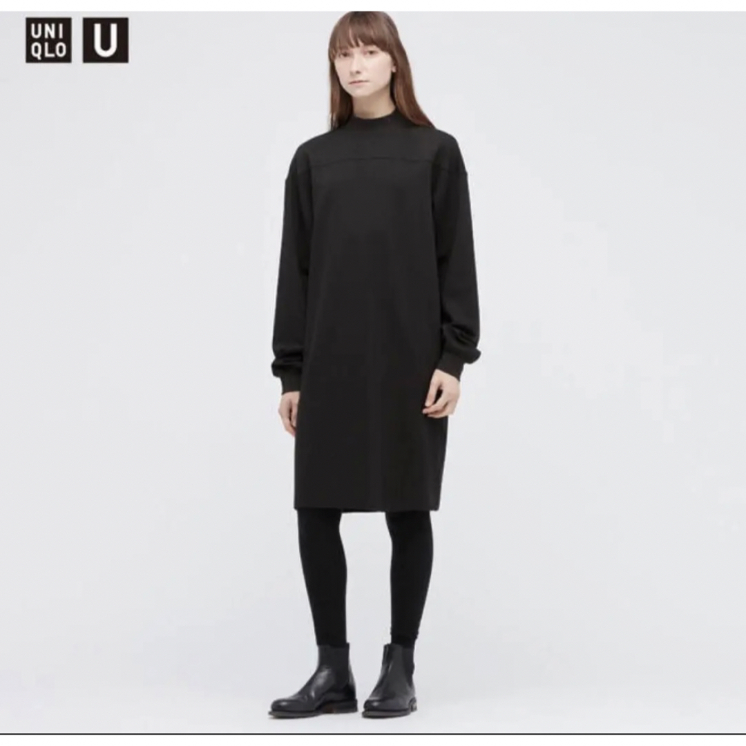 UNIQLO(ユニクロ)のUNIQLO Uドライスウェットコクーン ワンピース（長袖） M レディースのワンピース(その他)の商品写真