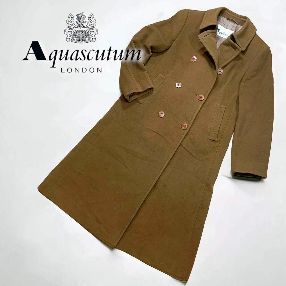 美品】Aquascutum アクアスキュータム カシミヤ ウールコート