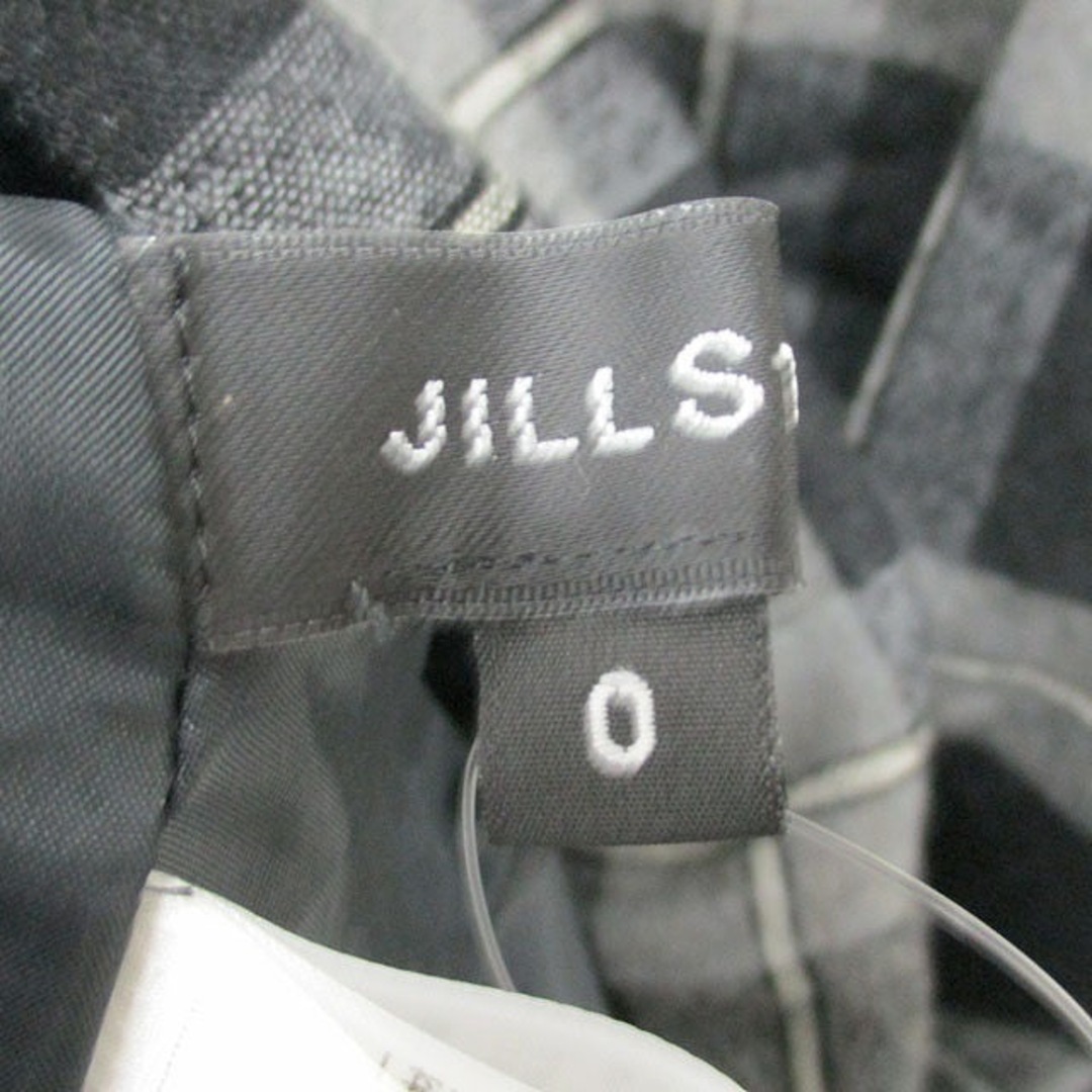 JILLSTUART(ジルスチュアート)のジルスチュアート ジャンパースカート ミニ リボン ウール チェック 0 レディースのワンピース(ミニワンピース)の商品写真