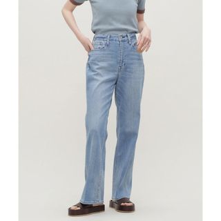 Healthy DENIM ヘルシーデニム パンツ デニム ジーパン ズボン ボトムス ベージュ系 23 フレア クロップド コットン リヨセル ロータス Lotus Crop 大人 着回し 無地 ブランド シンプル カジュアル【レディース】