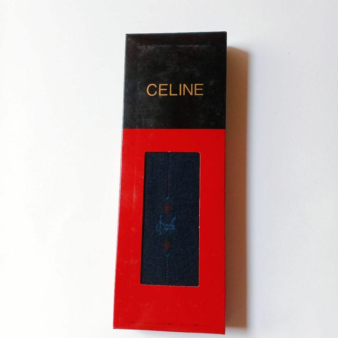 celine(セリーヌ)の【未使用品❤️】CELINE セリーヌ 　ヴィンテージメンズソックス2足　25㎝ メンズのレッグウェア(ソックス)の商品写真