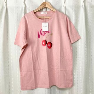 ウィゴー(WEGO)のWEGO　チェリーTシャツ　ピンク　ユニセックスS(Tシャツ(半袖/袖なし))