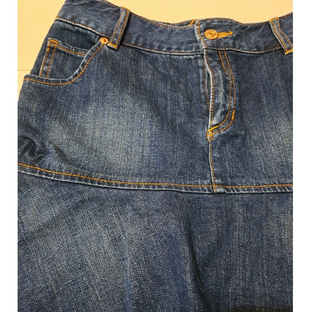 エティック ETHIQUE デニム フレア ミニスカート レディースのスカート(ミニスカート)の商品写真