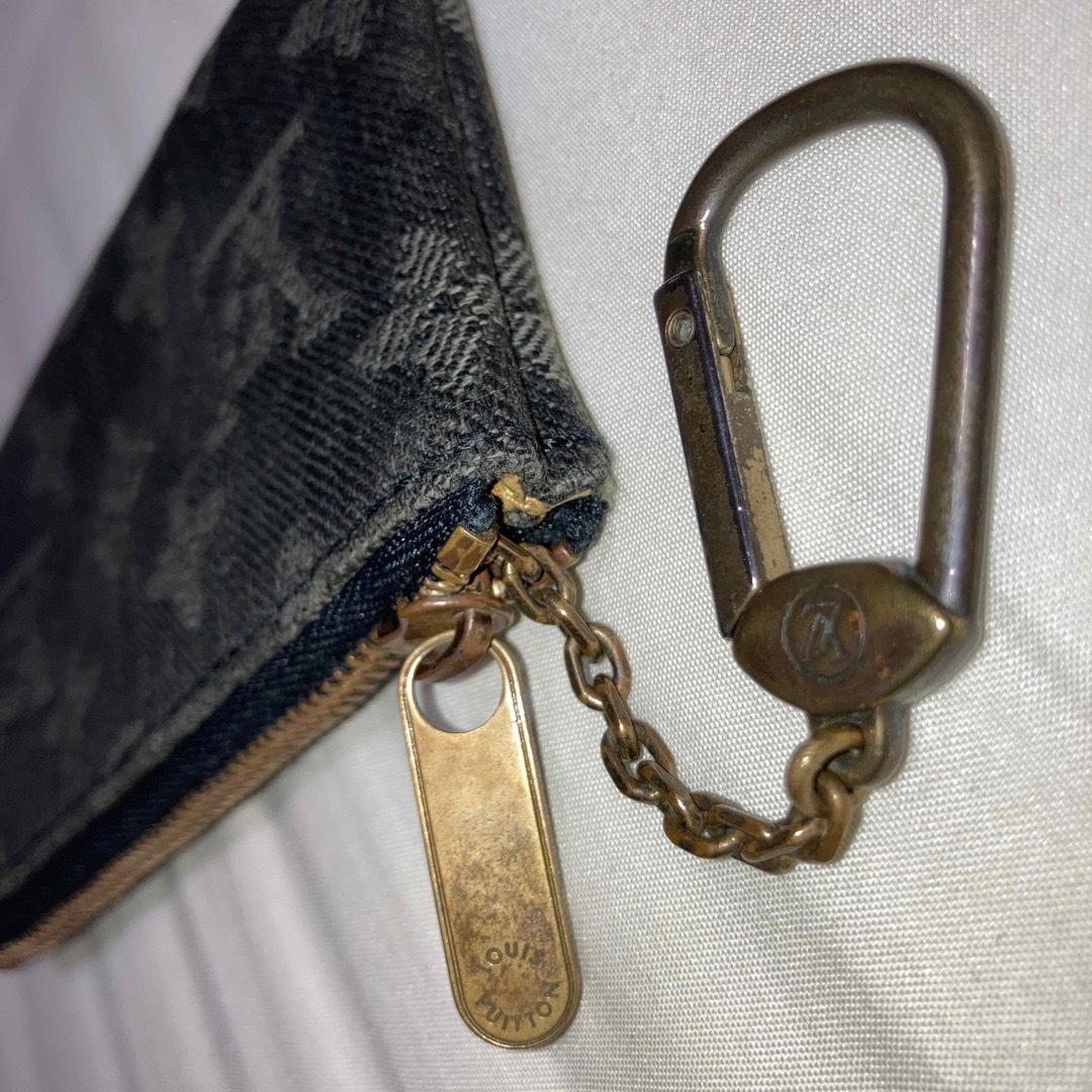 LOUIS VUITTON ルイヴィトン モノグラム デニム ポシェットクレ コインケース M95616 ブラック by