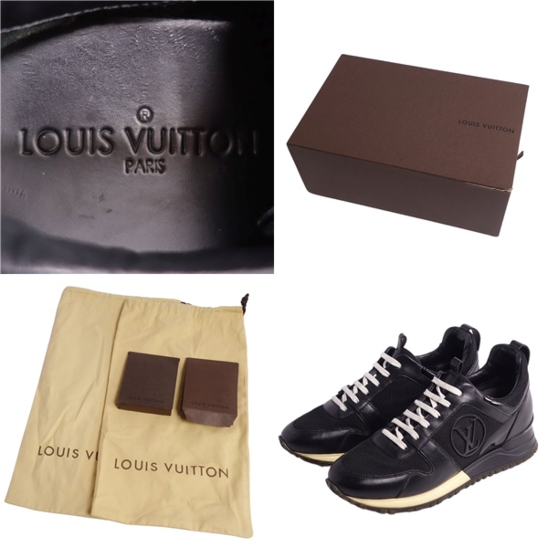 LOUIS VUITTON(ルイヴィトン)のルイヴィトン LOUIS VUITTON スニーカー Run Away ランアウェイライン LVロゴ メッシュ カーフレザー シューズ レディース 35.5(23cm相当) ブラック レディースの靴/シューズ(スニーカー)の商品写真