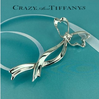 ティファニー(Tiffany & Co.)のTiffany & Co. ティファニー リボン ブローチ ラージサイズ(ブローチ/コサージュ)