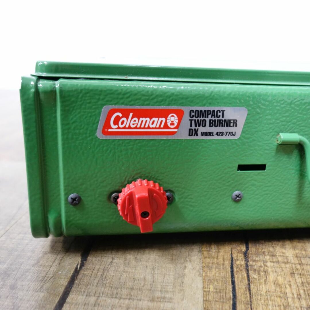 Coleman(コールマン)の未使用 廃盤 希少 コールマン Coleman コンパクト ツーバーナー DX 423-770J イグナイター付き ホワイトガソリン キャンプ アウトドア スポーツ/アウトドアのアウトドア(ストーブ/コンロ)の商品写真