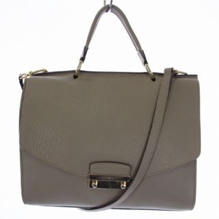 フルラ(Furla)のフルラ ジュリア ハンドバッグ ワンショルダーバッグ  2WAY レザー グレー(ハンドバッグ)