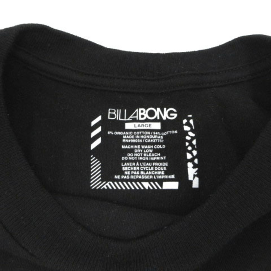 billabong(ビラボン)のビラボン BILLABONG Tシャツ 半袖 ロゴプリント コットン 黒 L メンズのトップス(Tシャツ/カットソー(半袖/袖なし))の商品写真