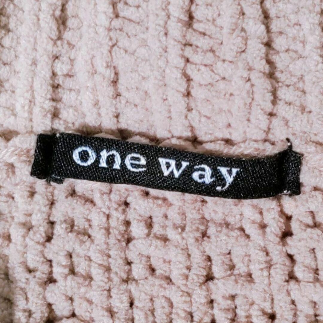 one*way(ワンウェイ)のワンウェイ／one way／М／ショート丈　ローゲージ　ケーブル編みニット　美 レディースのトップス(ニット/セーター)の商品写真