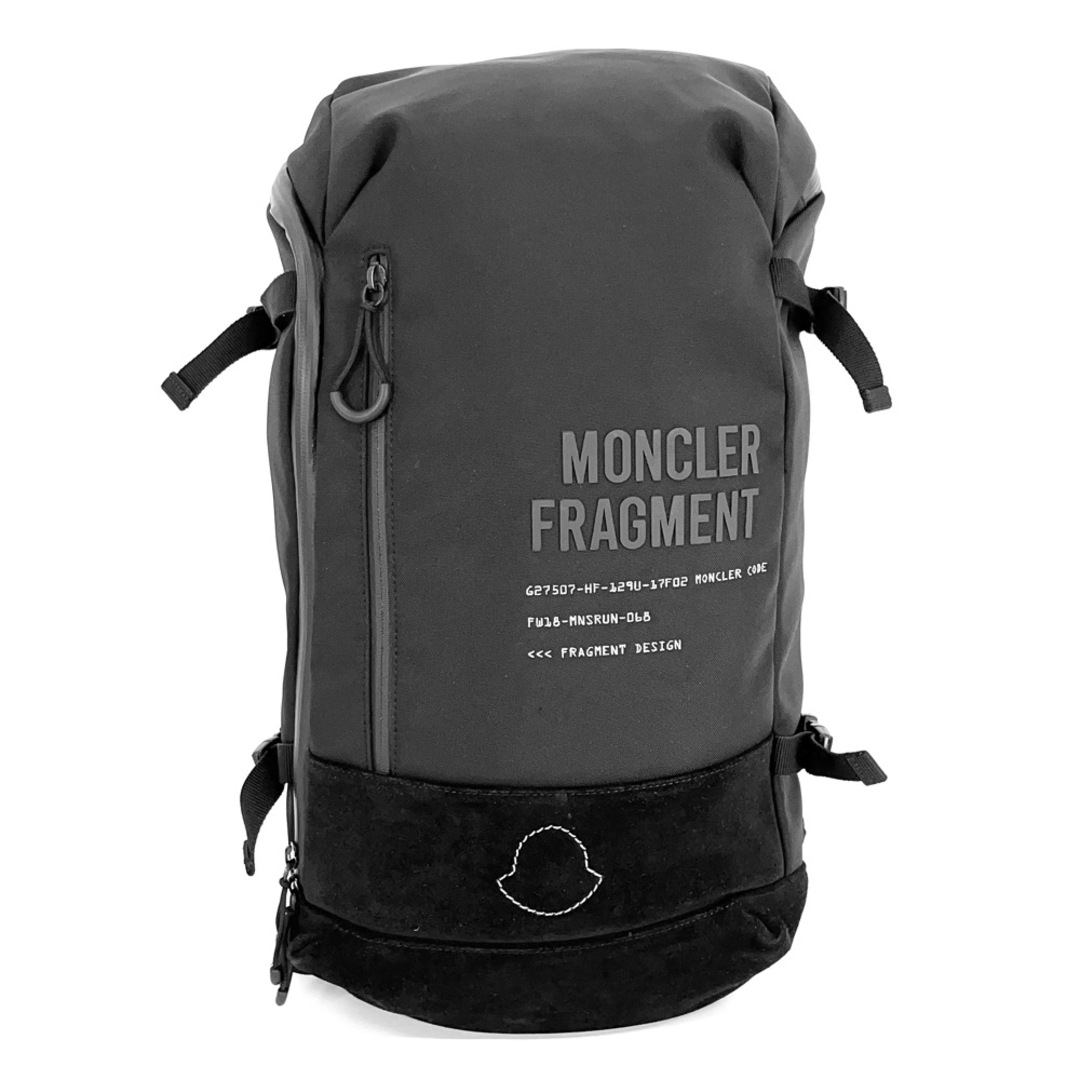 【限定価格】MONCLER モンクレール リュック フラグメント FRAGMENT コラボ ZAINO リュックサック バックパック 大容量 かばん かばん ナイロン  ポリエステル   ブラック 黒 ブラック金具 ユニセックス 定番【品】