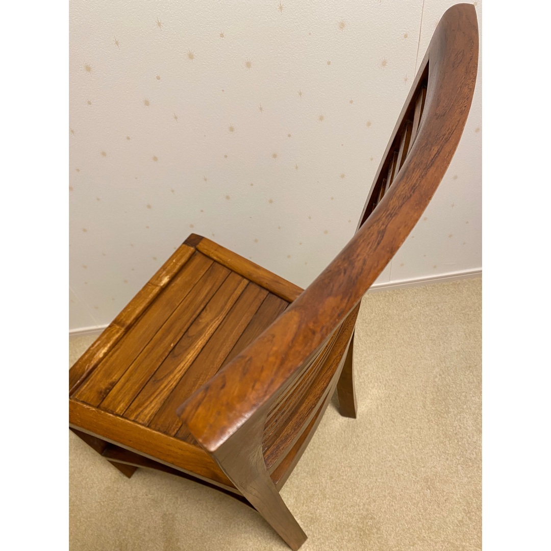 インテリア　椅子　木製　アンティーク調 インテリア/住まい/日用品の椅子/チェア(デスクチェア)の商品写真