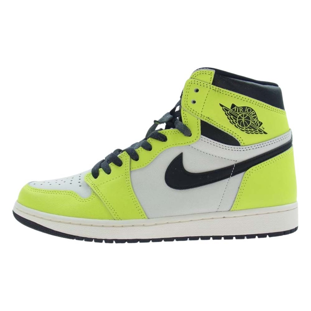 NIKE ナイキ スニーカー 555088-702 Air Jordan 1 High OG Volt Visionaire エアジョーダン1 ハイ OG ボルト ヴィジョネア スニーカー イエロー系 ホワイト系 29cm【極上美品】